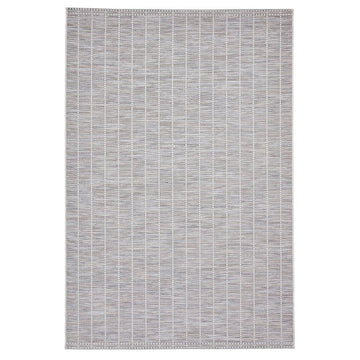 Santa Monica A041 Durable Stain-Resistant Weatherproof Flatweave In-Outdoor Beige Rug-Think Rugs-Rug Love - The Most Loved Rug Store